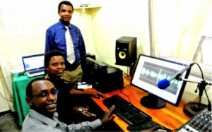 Production studio at Radio Ubutumwa bw'Amahoro