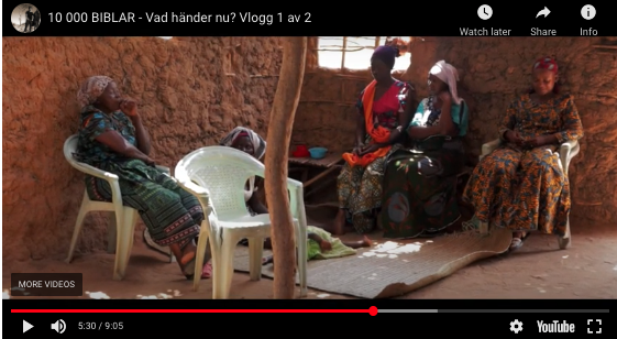Skärmbild av youtube klipp